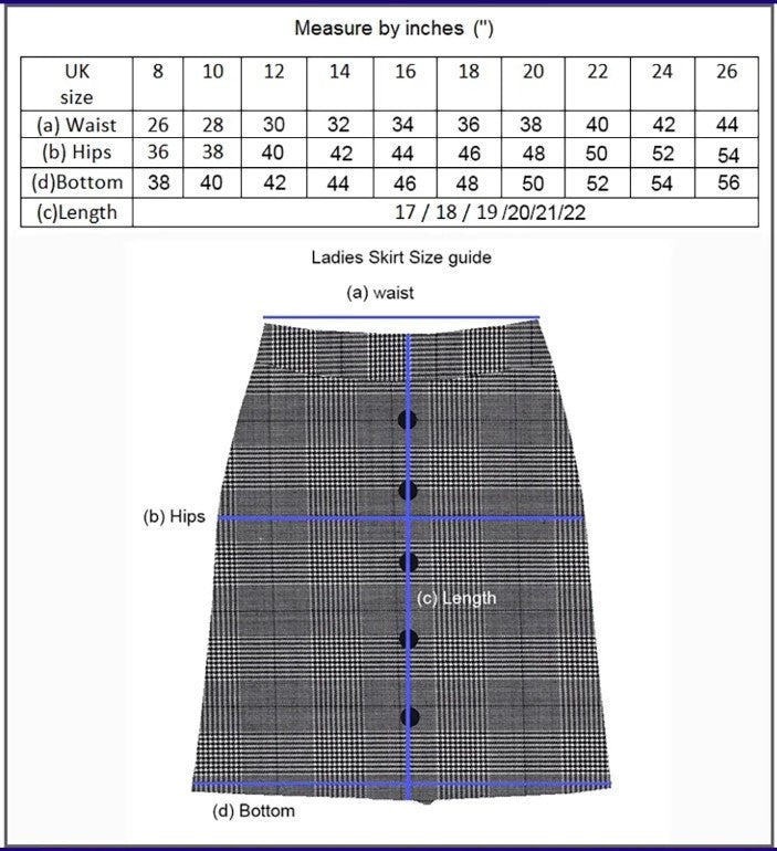 Women's Navy Blue Tonic Skirt