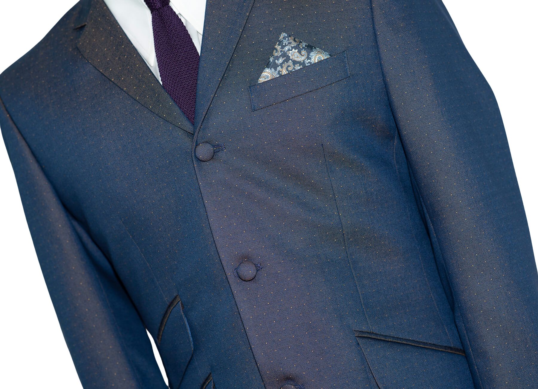 John Lennon Golden Blue 2 Tone Tonic Suit