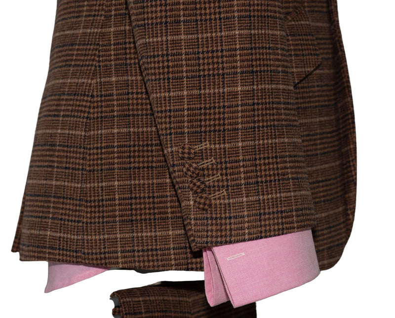 Ricky Huxley Tweed Brown Check Suit 1960's