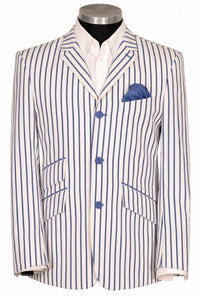 Weller 60's Style Blue Stripe in White Boating Blazer