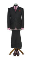 David Waller Cashmere Wool Charcoal Suit 1960's