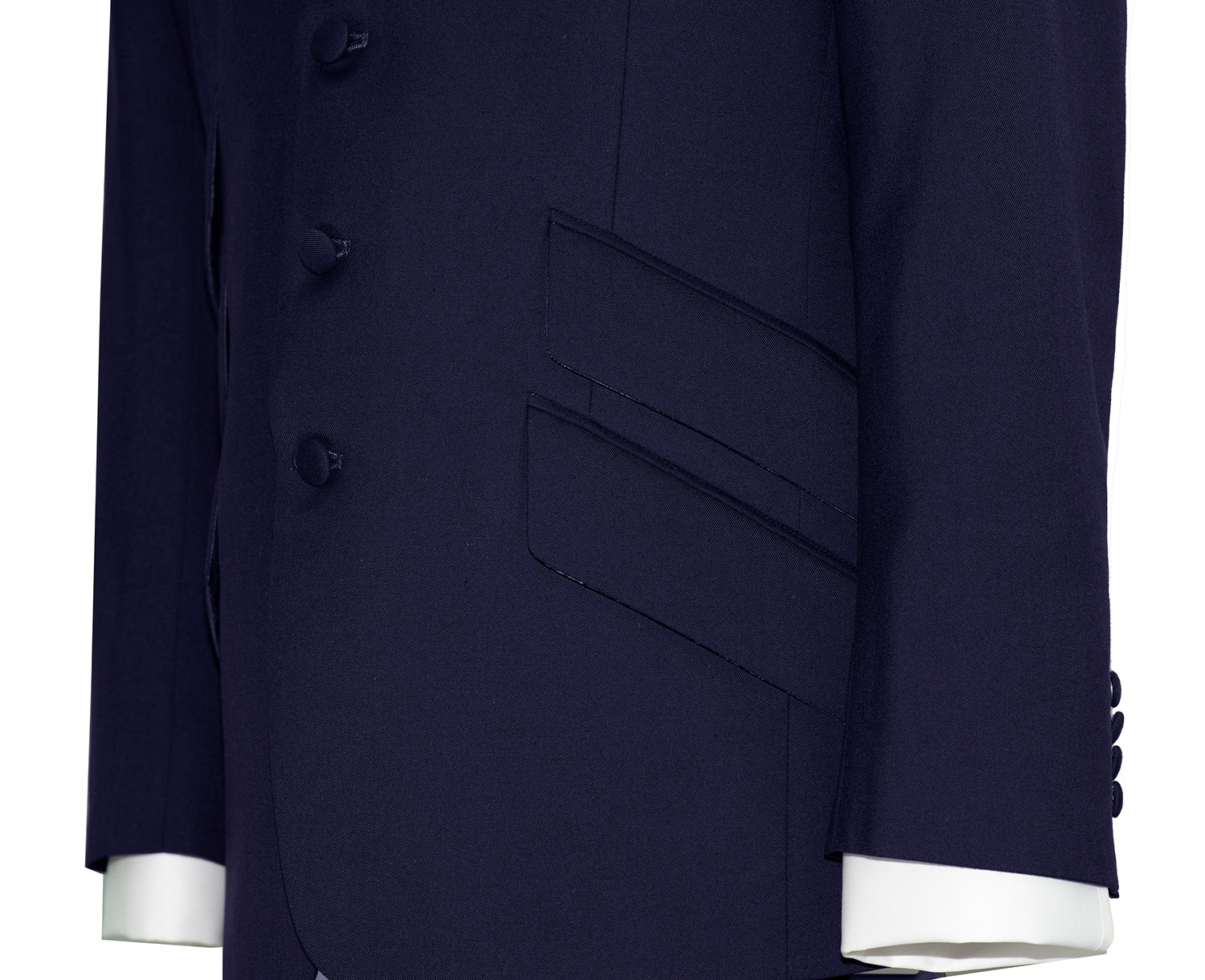 Paul Weller Peak Lapel 4 Button Navy Blue Mod Suit