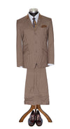 Jim Rodford Brown Gingham Check Mod Suit