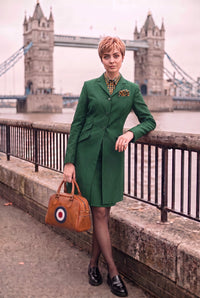 Skinhead Classic Green Women's Long Suit 1960's