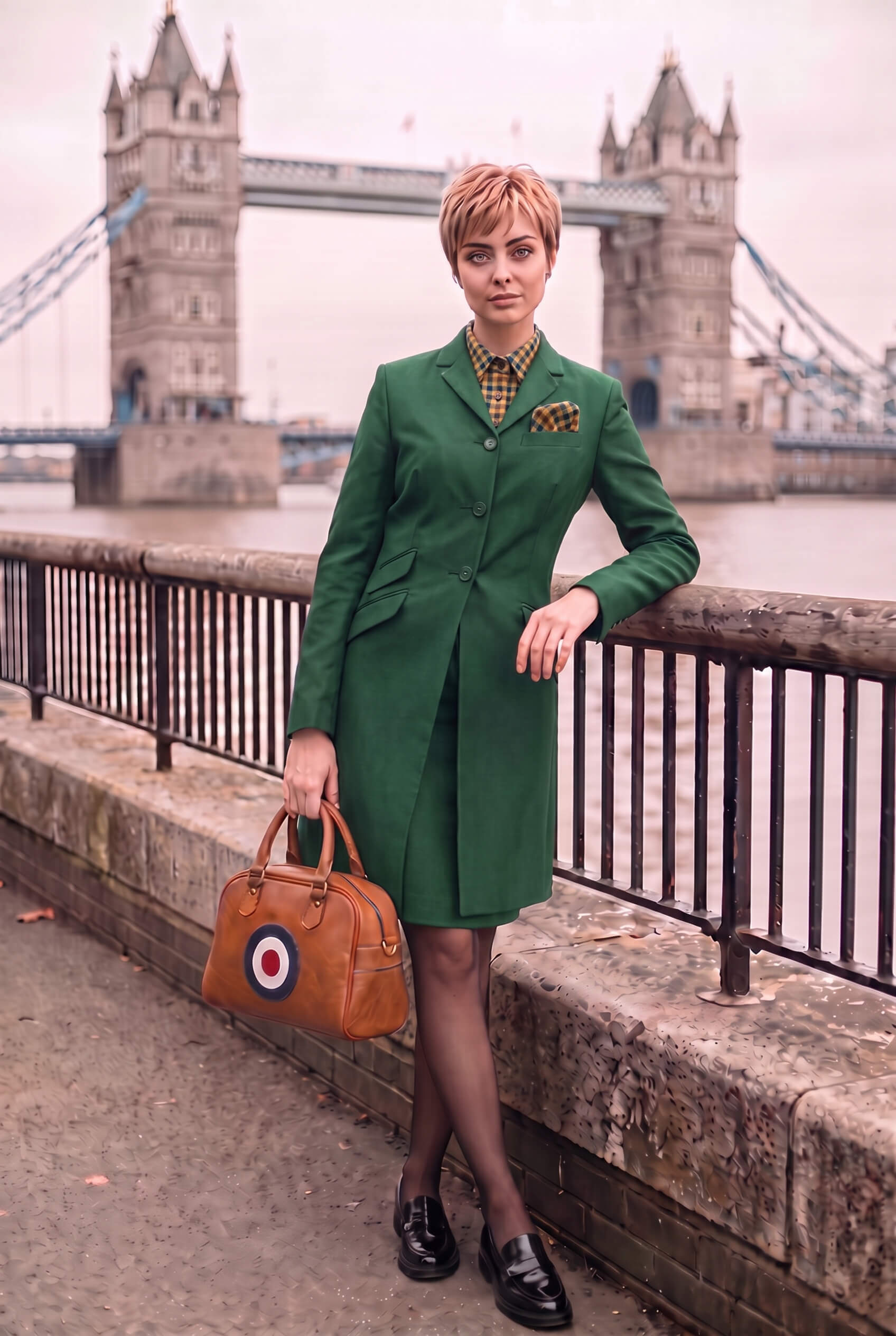 Skinhead Classic Green Women's Long Suit 1960's