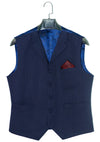 Bruce Foxton Navy Herringbone 3 Piece Suit
