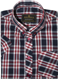 Button Down Red & White Check Mod Shirt