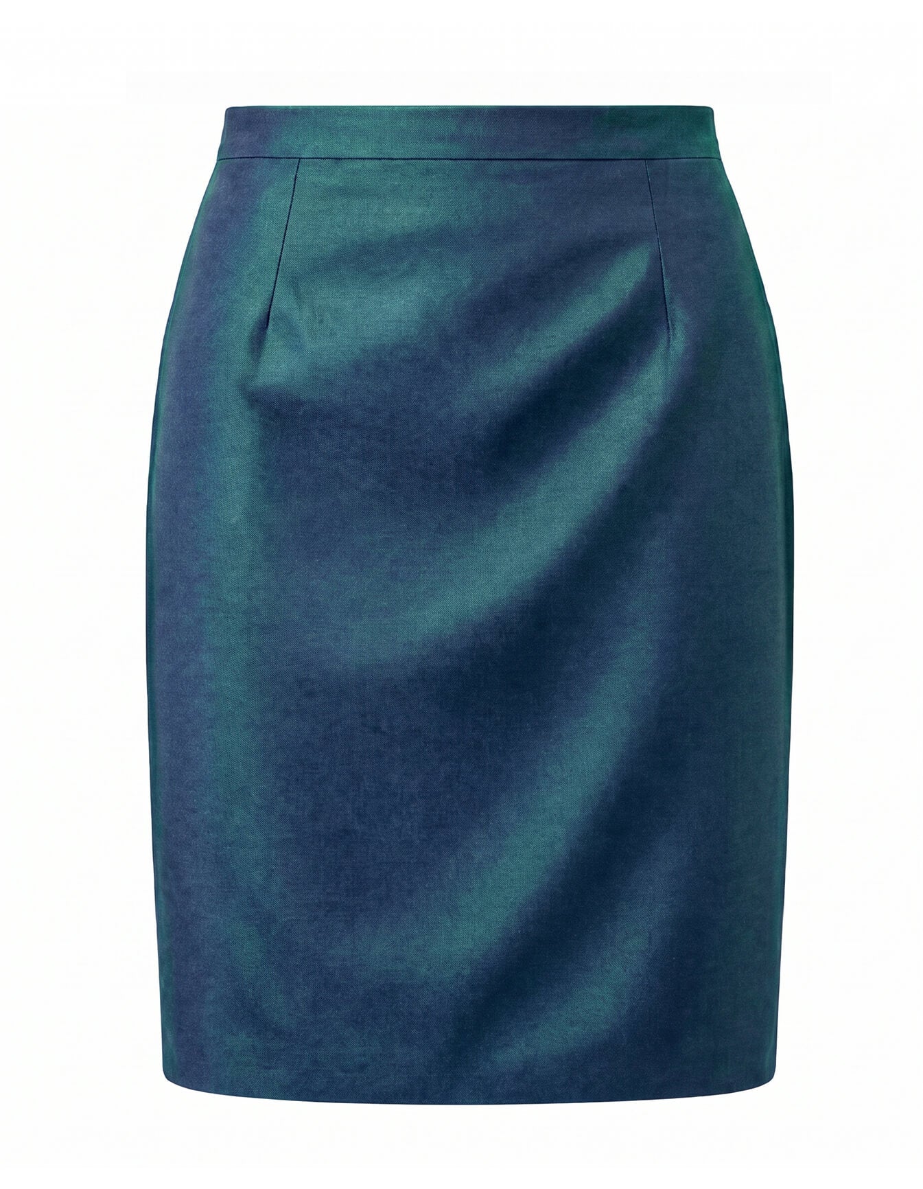 Women's Sea Green Navy Two Tone Skirt