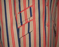 Weller Brown and Red stripe boating blazer 60's