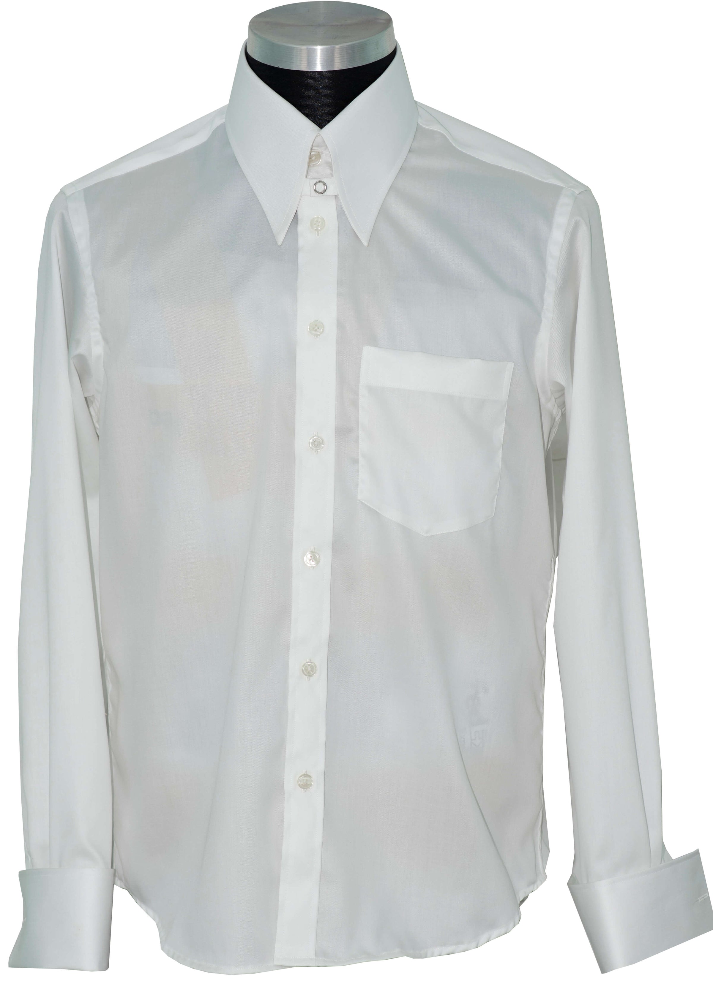 Tab Collar White Mod Shirt
