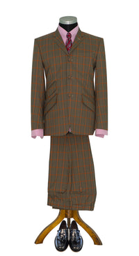 Mick Jagger Orange Check Mod Suit