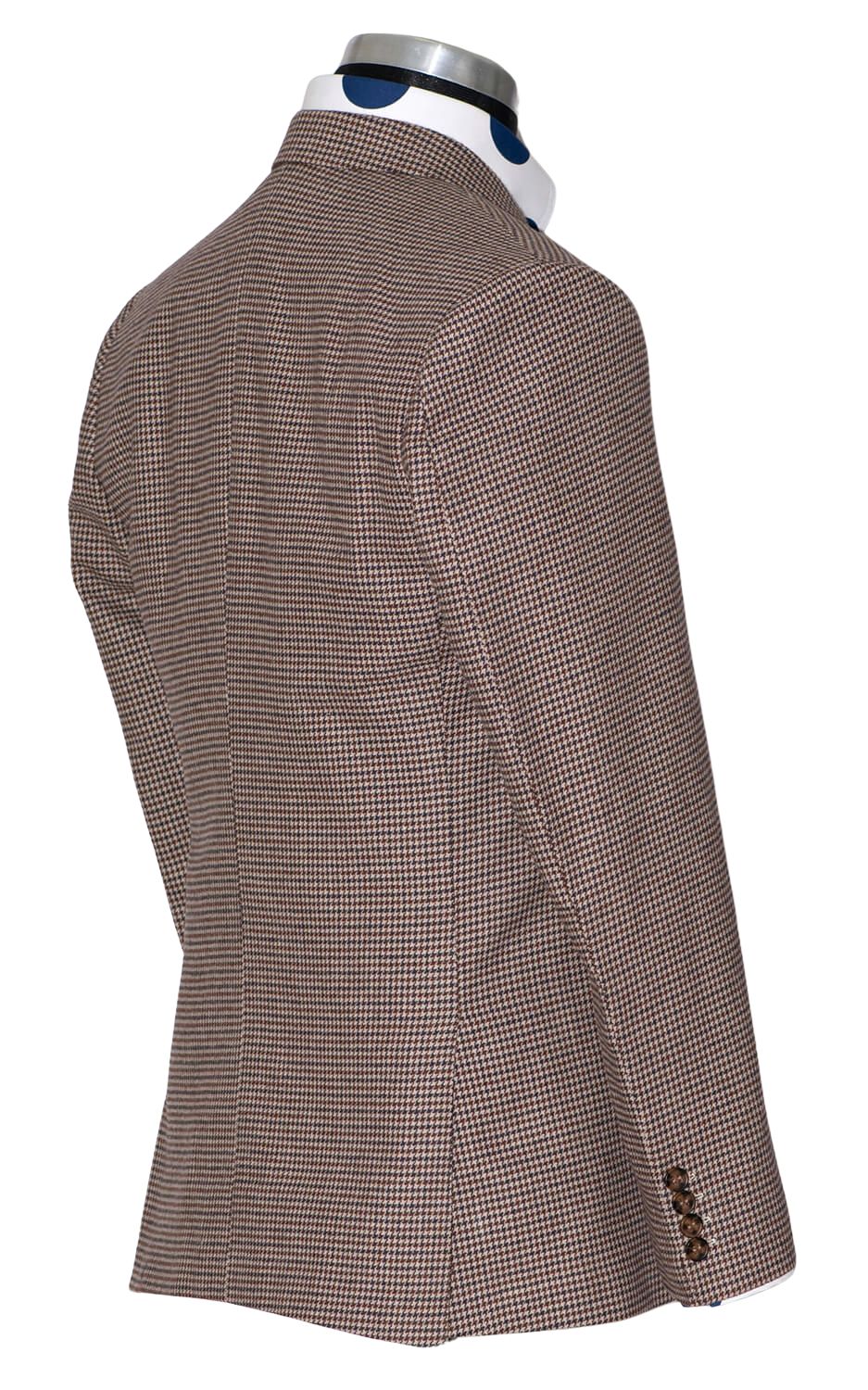 Rick Huxley Tweed Brown Dogtooth Mod Blazer
