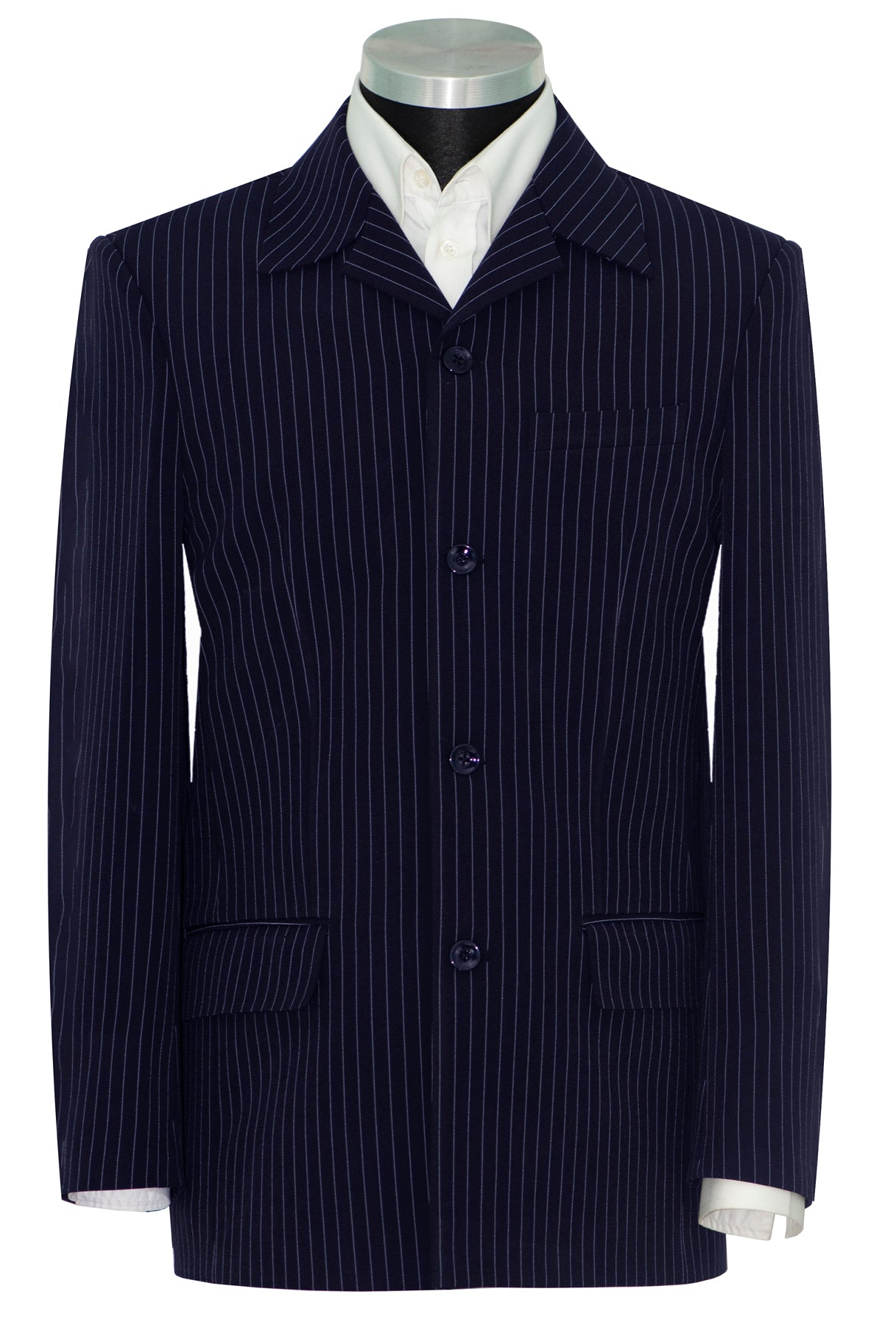 The Beatles Navy Blue Pin Stripe Mod Blazer