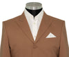 SALE John Steel Tawny Brown Peak Lapel 3 Button Mod Blazer (40 Regular)