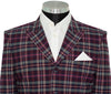 Tommy Moore Multicolor Tartan Check Peak Lapel 4 Button Mod Blazer