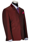 burgundy  tonic suit