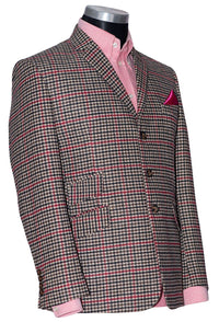 Robert Hardy Tweed Classic Brown Dogtooth Mod Jacket