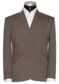 Peter Cowap Flannel Wool Brown Mod Suit