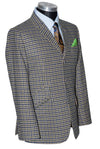 Ian Gibbons Green Gingham Check Wool Suit