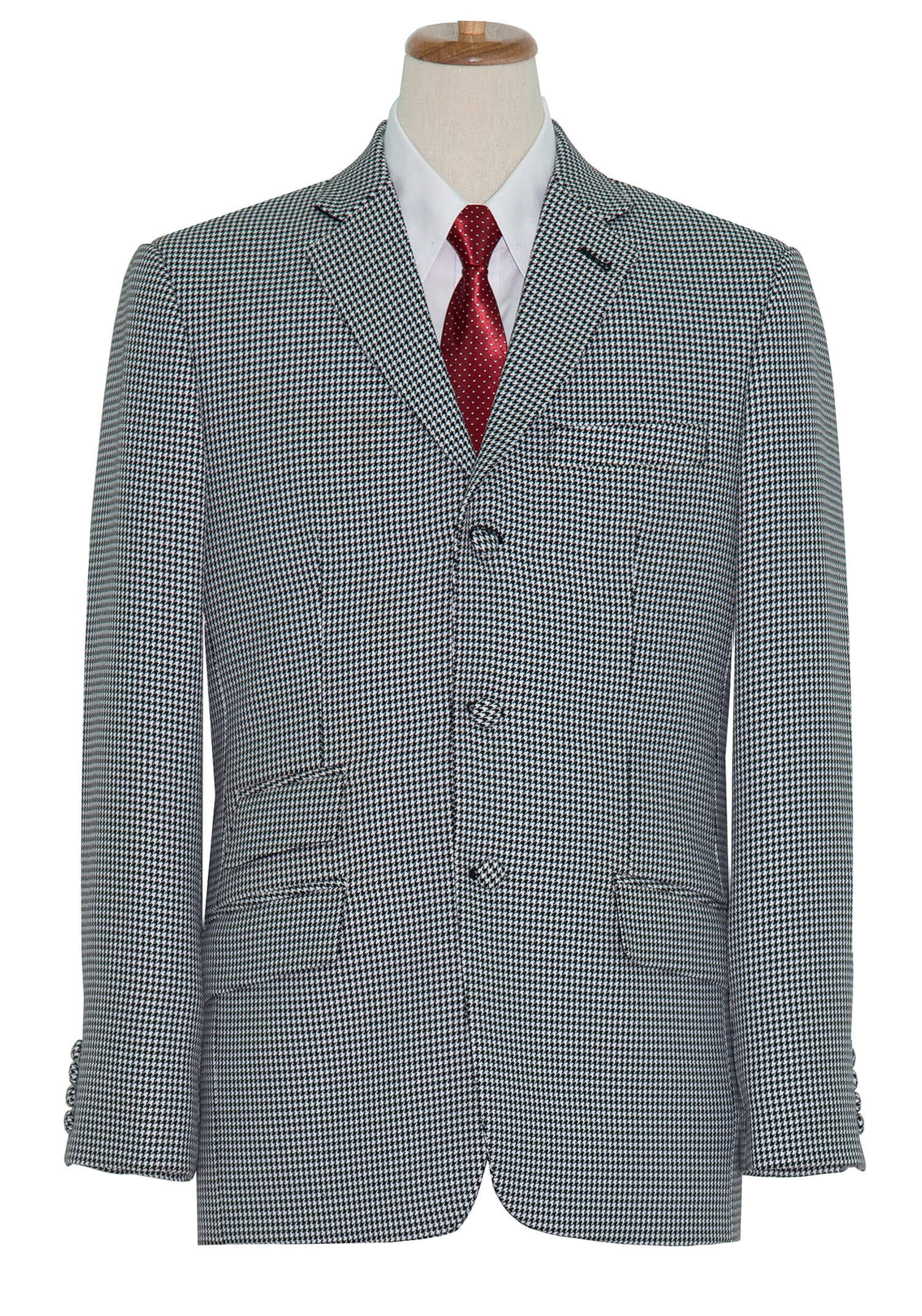 Peter Asher Grey Hounds Tooth 3 Piece Mod Suit