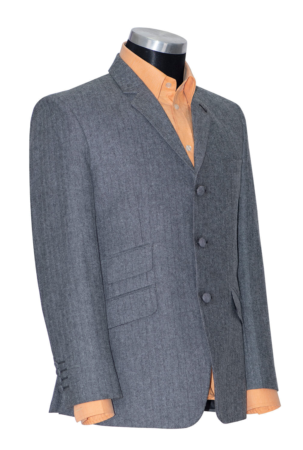 Smith Herringbone 1960's Grey Mod Blazer