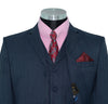 Bruce Foxton Navy Herringbone 3 Piece Suit