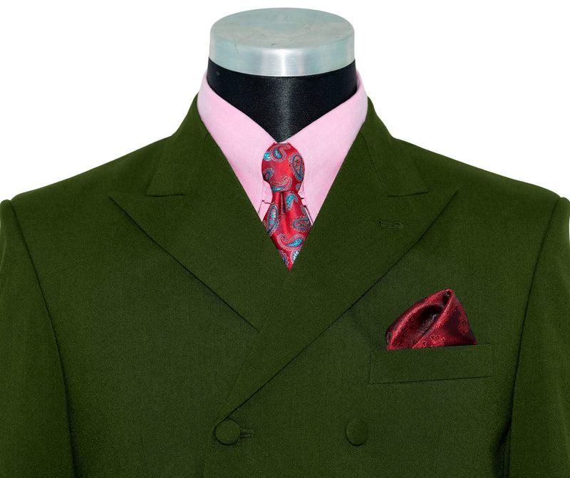 Mick Avory Olive Double Breasted Mod Blazer