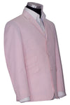 Brian Jones Seersucker Pink Colour Mod Blazer
