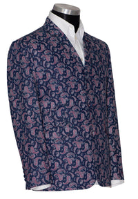 Steve Marriott 60's Navy Blue Purple Paisley Mod Blazer