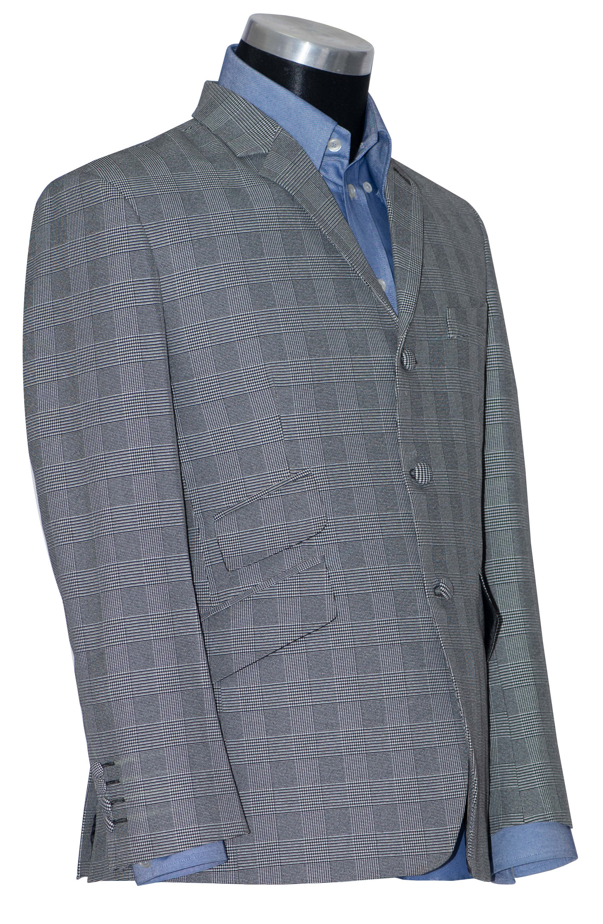 Prince of Wales Classic Grey Mod Jacket