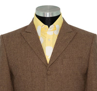 SALE Kenny Jones Tweed Brown Herringbone Winter Mod Blazer (40 Regular)