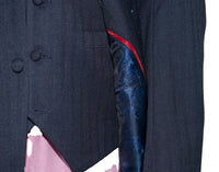 Bruce Foxton Navy Herringbone 3 Piece Suit