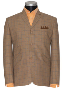 Mike Pinder Brown Dogtooth Check Vintage Mod Blazer