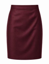 Women's Classic Burgundy Skirt