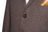 Rick Huxley Tweed Brown Dogtooth Mod Blazer