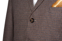 Rick Huxley Tweed Brown Dogtooth Mod Blazer