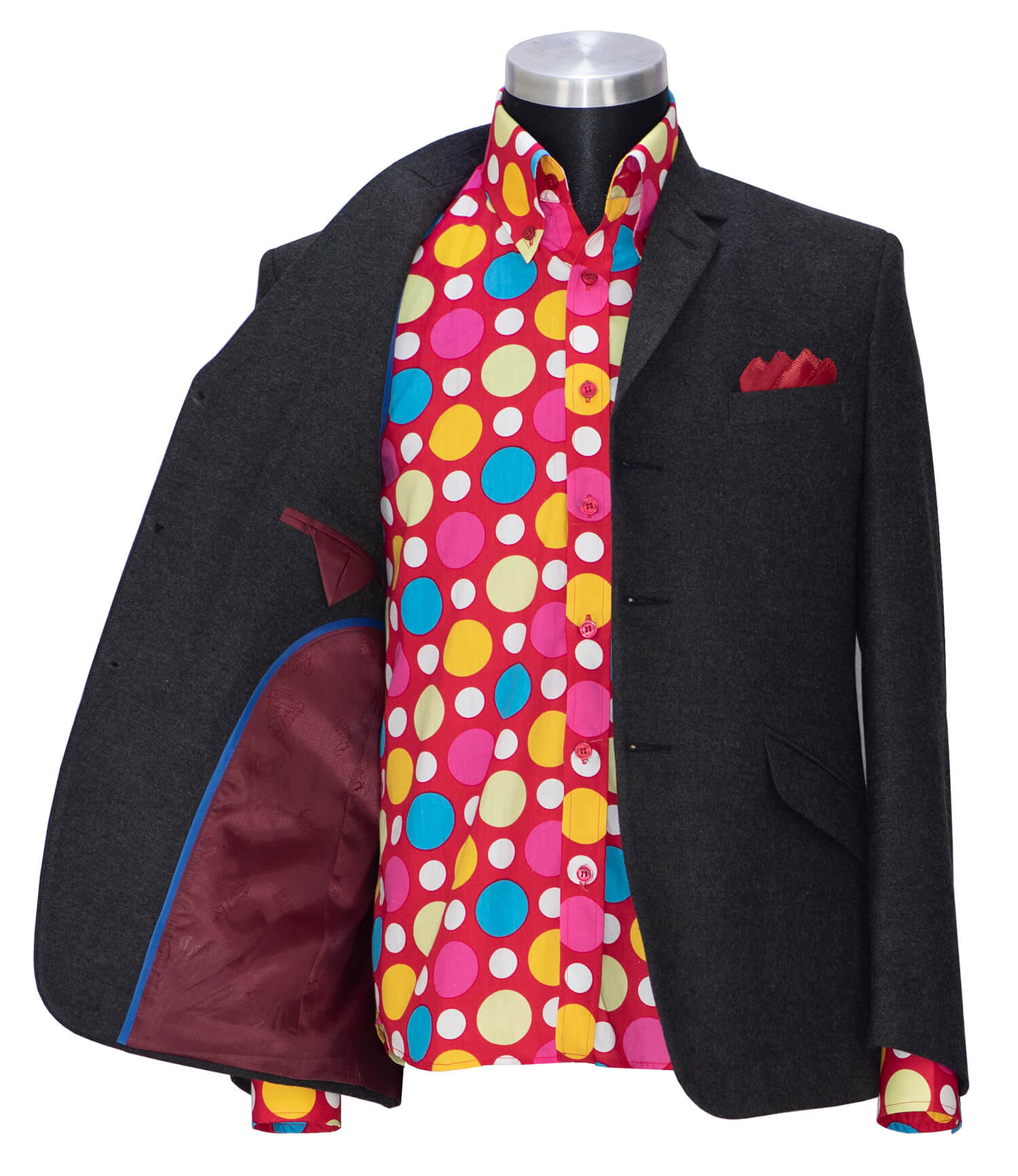Jimmy Flannel Wool Charcoal Mod Blazer