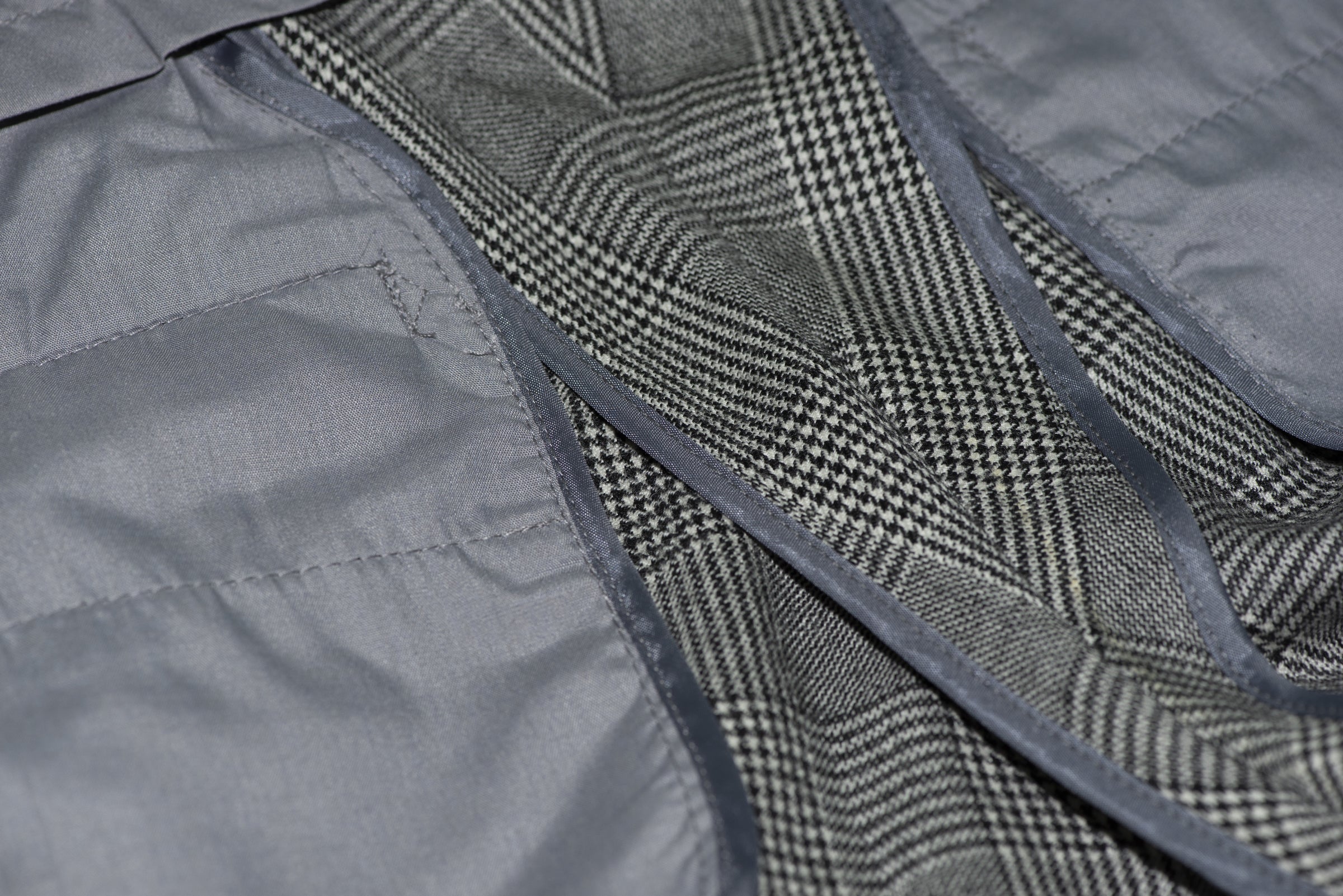 60's Retro Prince of Wales Check Grey Mod Trouser