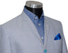 Jimmy Cotton Sky Blue Striped Summer Mod Blazer