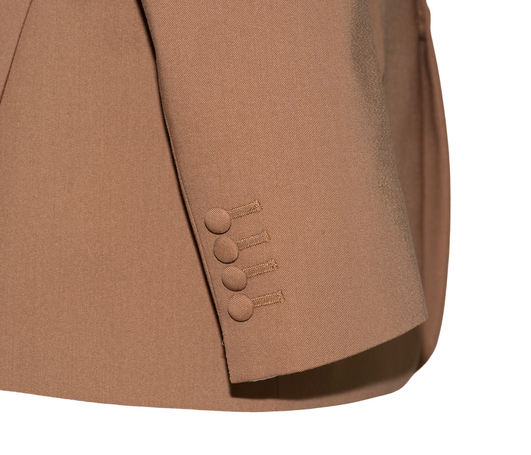 SALE John Steel Tawny Brown Peak Lapel 3 Button Mod Blazer (40 Regular)