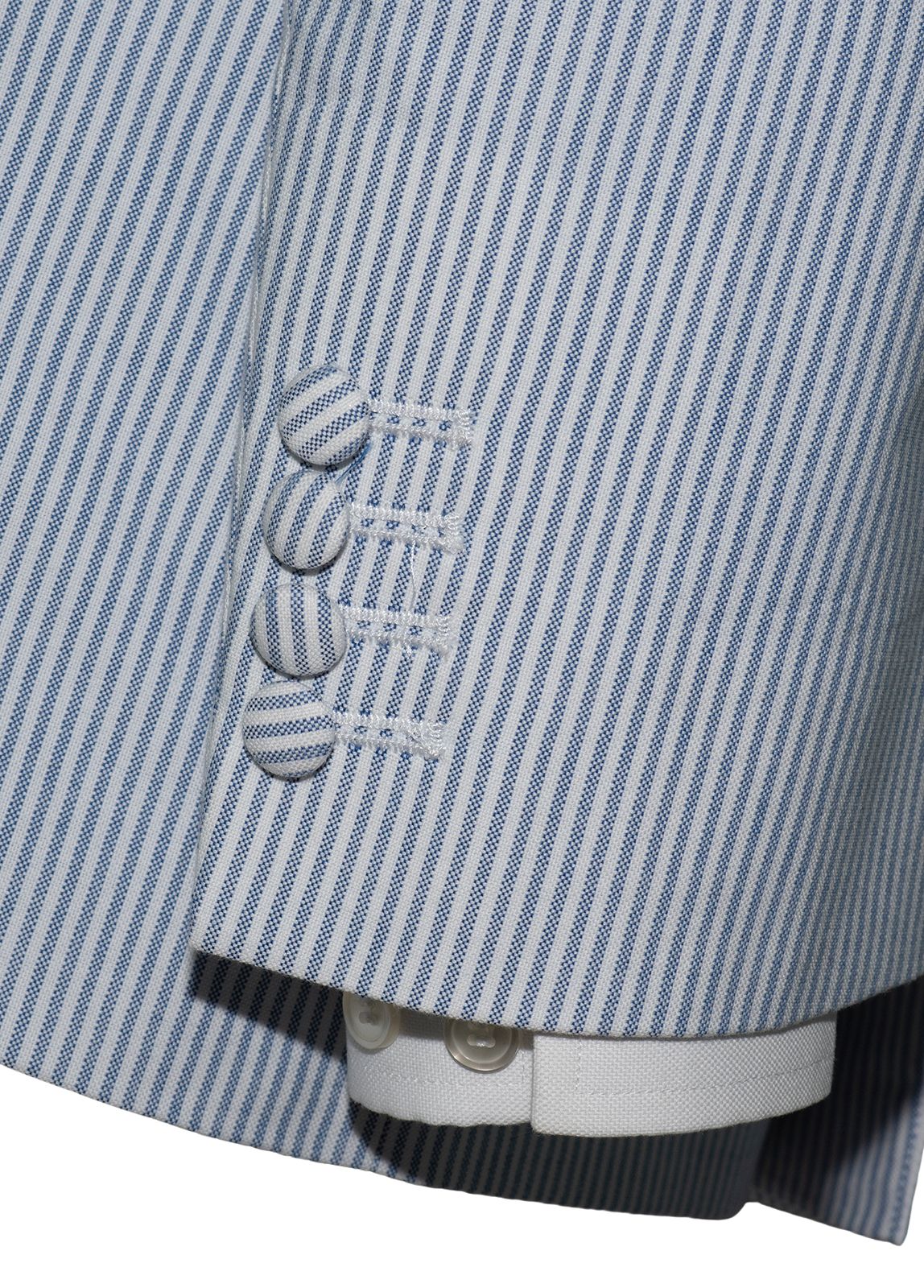 SALE Weller Sky Stripe Double Breasted 3/6 Button Mod Suit (40 Regular, Trouser 34, I.L.30)