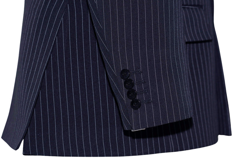 The Beatles Navy Blue Pin Stripe Mod Blazer