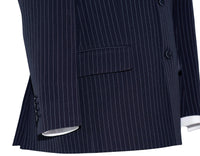 The Beatles Navy Blue Pin Stripe Mod Blazer