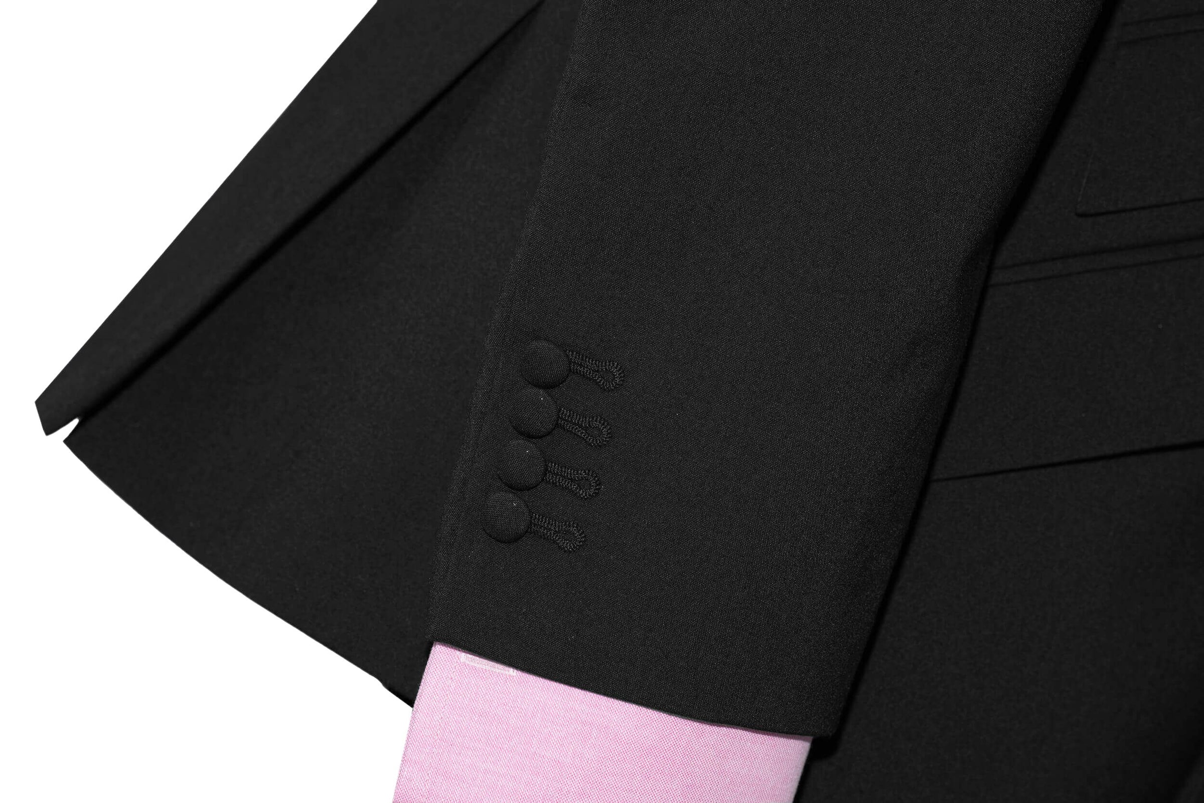Paul Weller 3/6 Button Black Double Breasted Mod Suit