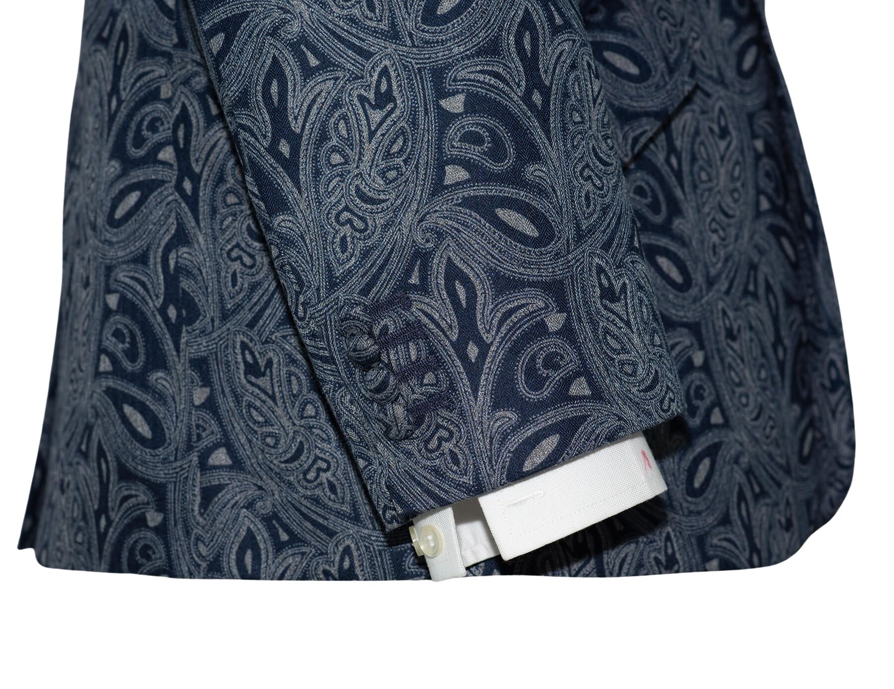 Steve Marriott 60's Navy Blue Paisley Mod Blazer