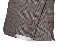 Peter Cowap Burgundy Check Grey Mohair Mod Blazer