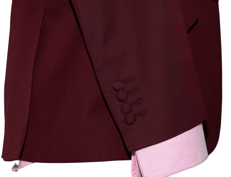 Keith Moon Burgundy Wine 3 Piece Mod Suit