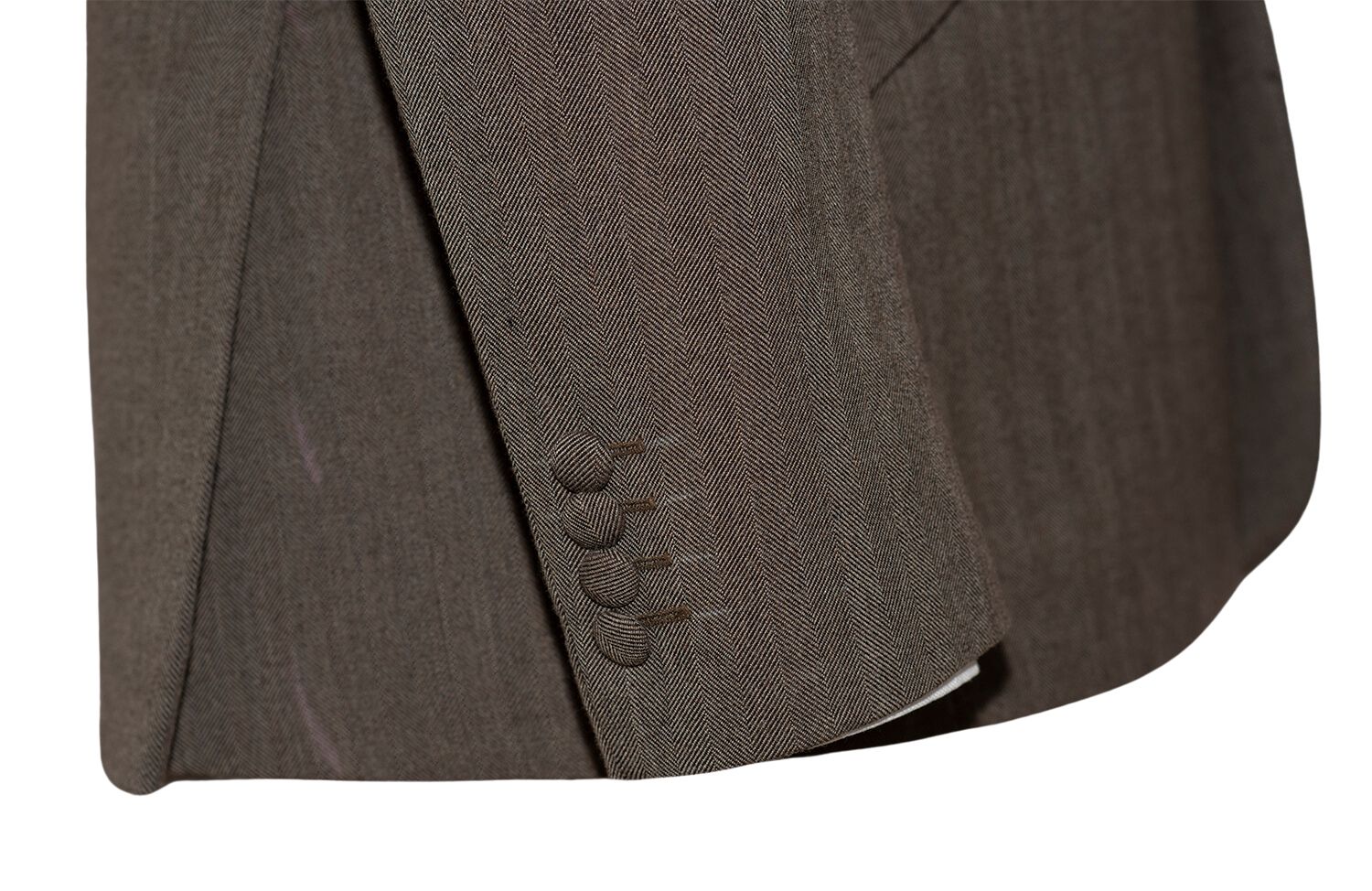 Peter Cowap Flannel Wool Brown Mod Suit