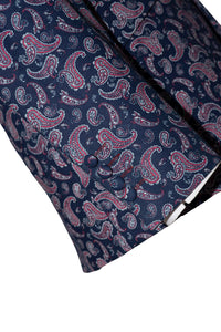 Steve Marriott 60's Navy Blue Purple Paisley Mod Blazer