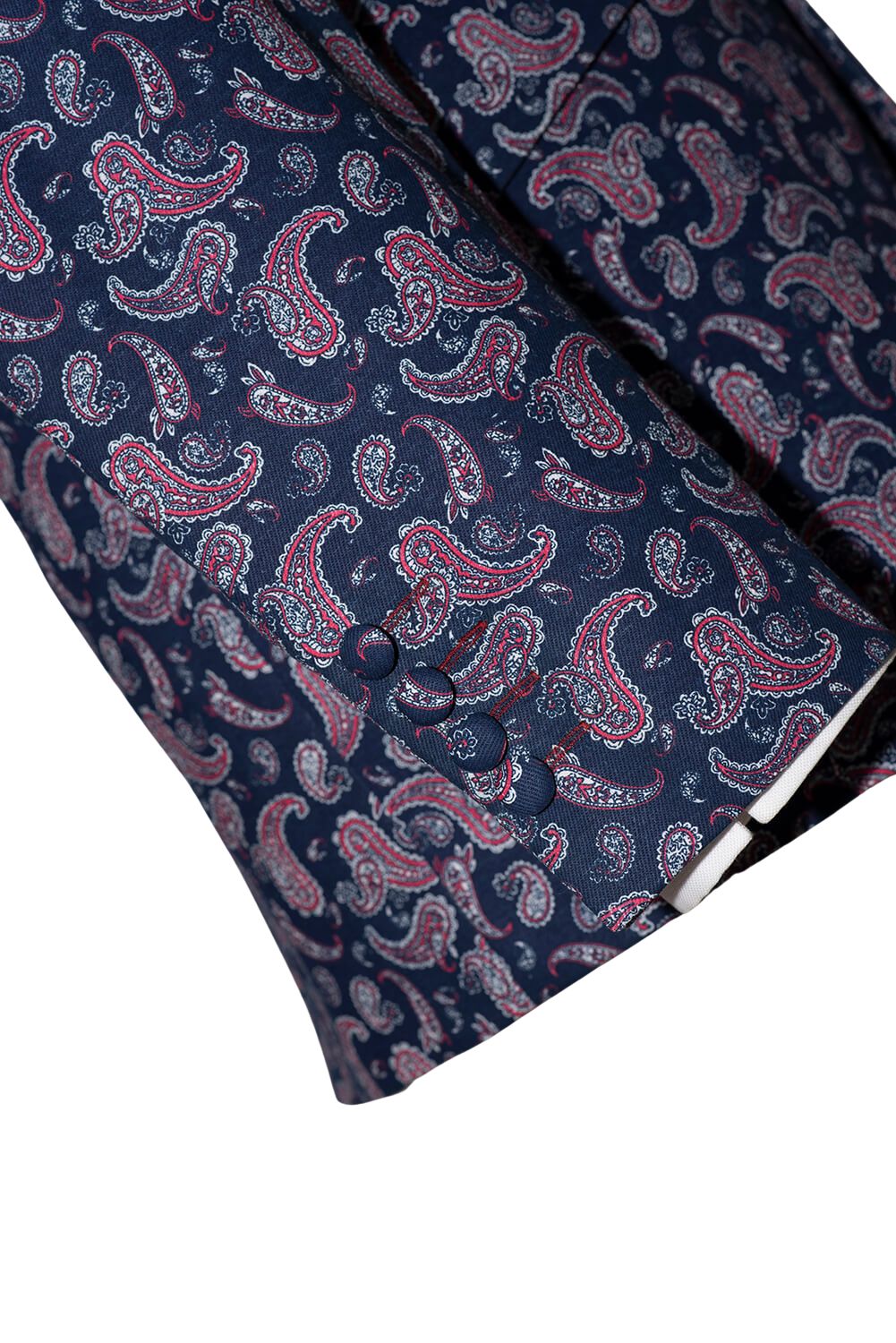 Steve Marriott 60's Navy Blue Purple Paisley Mod Blazer